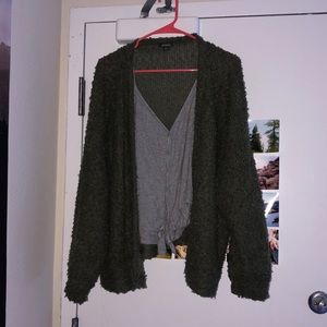 Wild Fable olive green, chunky soft cardigan